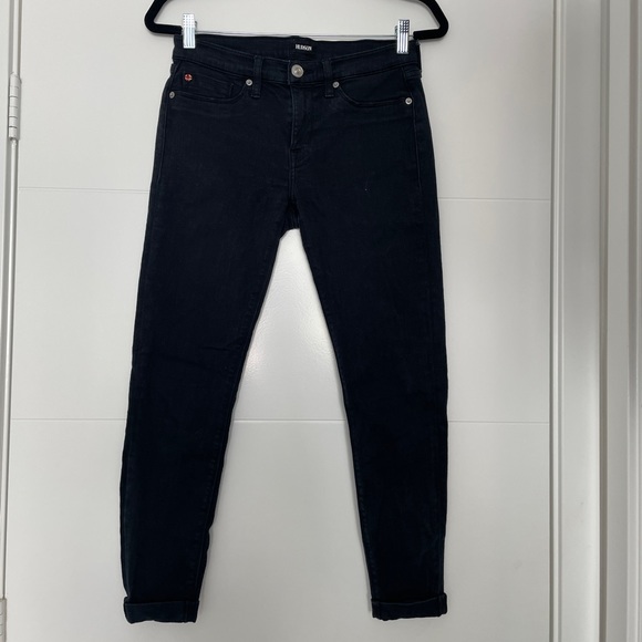 Hudson black Jeans denim pants low rise, skinny fit, classic, casual, edgy, 27 - Picture 8 of 12